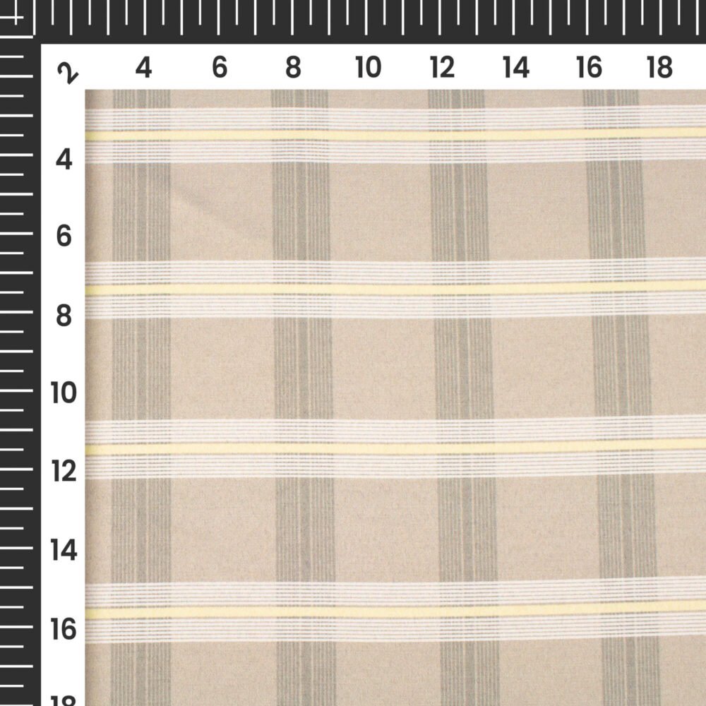Fossil GreyPrinted Exclusive Shirting Fabric - Image 4