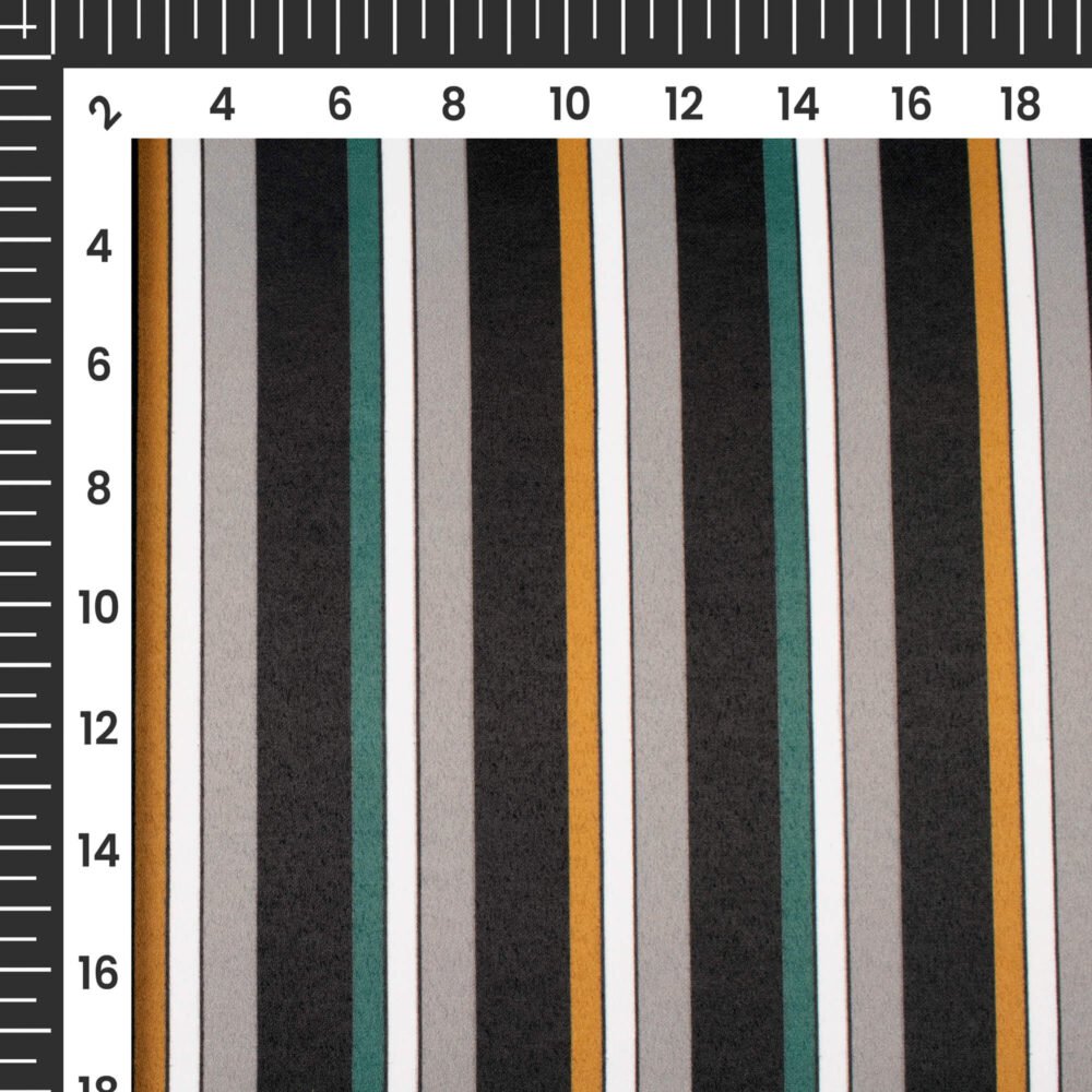 BlackAnd GreyPrinted Exclusive Shirting Fabric - Image 6
