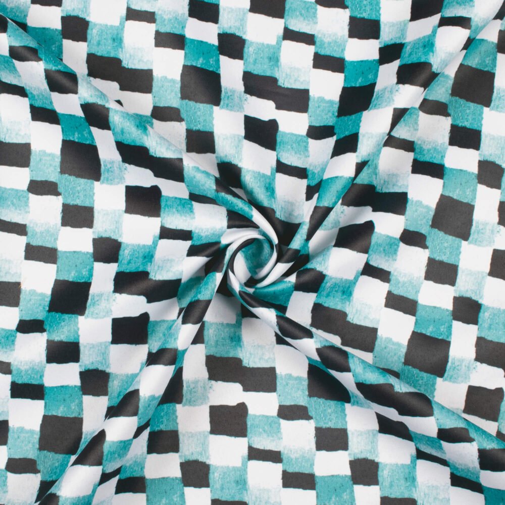Stone Blue And WhitePrinted Exclusive Shirting Fabric - Image 2