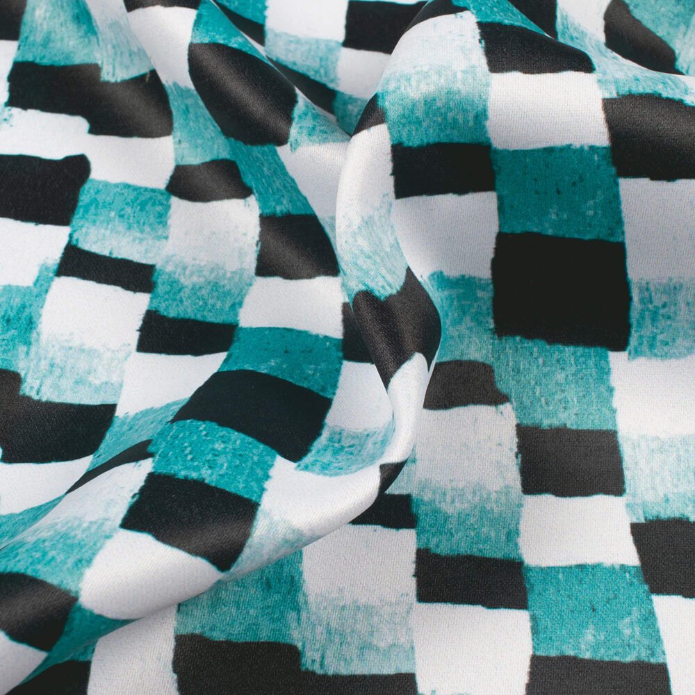 Stone Blue And WhitePrinted Exclusive Shirting Fabric - Image 3